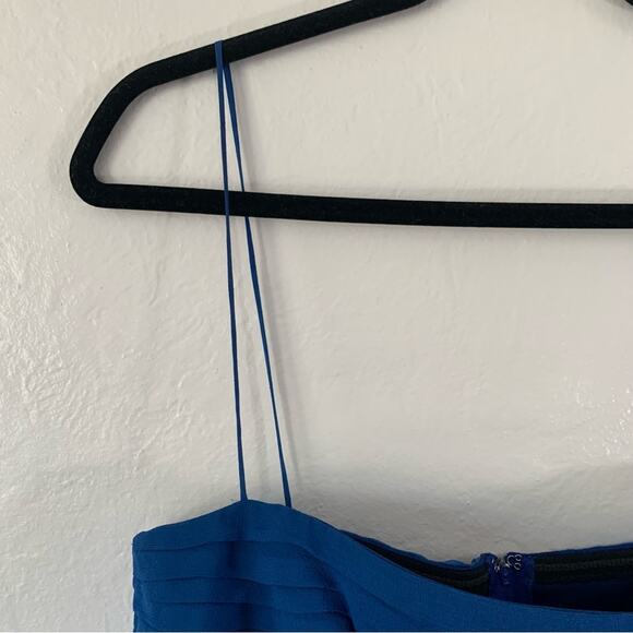 T by Tadashi Vintage Y2K Silk Ombre Handkerchief Hem Dress - Picture 7 of 16